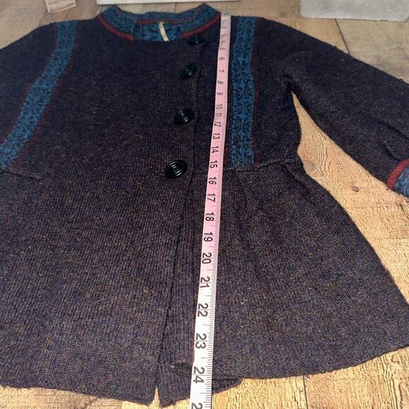 Touch of fairisle wool jacket free people - Picture 4 of 12